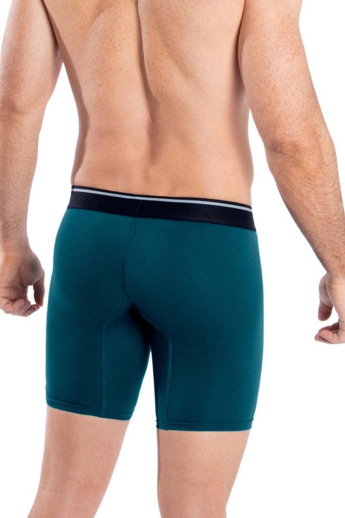 Clever Moda HAWAI 41903 Solid Athletic Boxer Briefs Color Petrol
