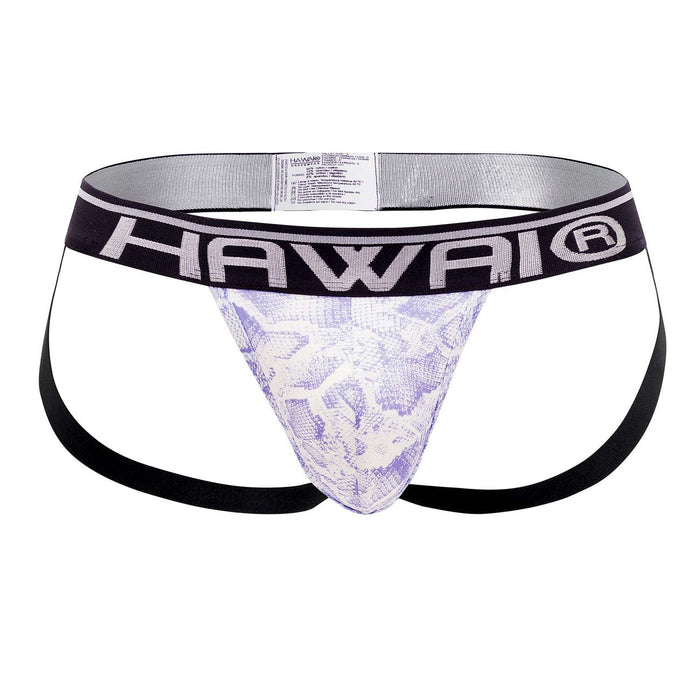 Clever Moda HAWAI 41946T Animal Print Athletic Jockstrap Color Amethyst