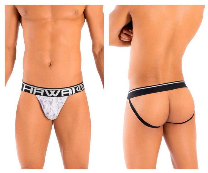 clever moda HAWAI 41946T Animal Print Athletic Jockstrap Color Amethyst
