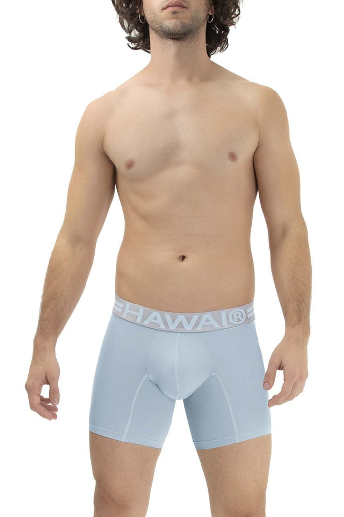 Clever Moda HAWAI 41977 Microfiber Boxer Briefs Color Light Blue