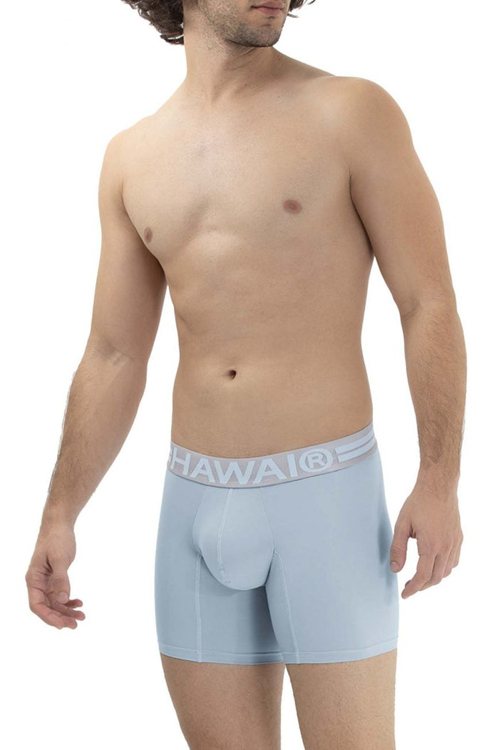 Clever Moda HAWAI 41977 Microfiber Boxer Briefs Color Light Blue