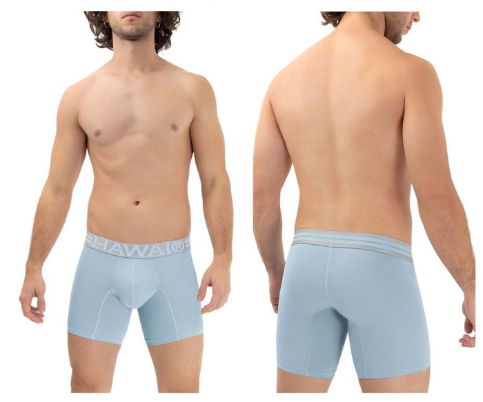clever moda HAWAI 41977 Microfiber Boxer Briefs Color Light Blue