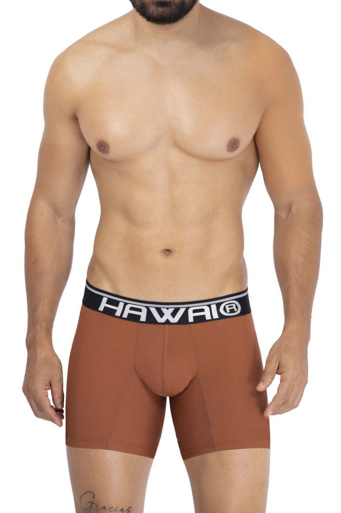 Clever Moda HAWAI 42171 Solid Microfiber Trunks Color Amber