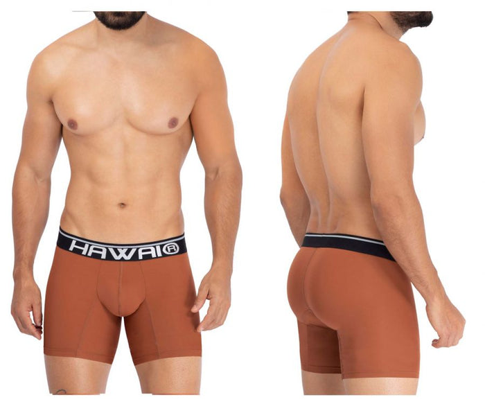 Clever Moda HAWAI 42171 Solid Microfiber Trunks Color Amber