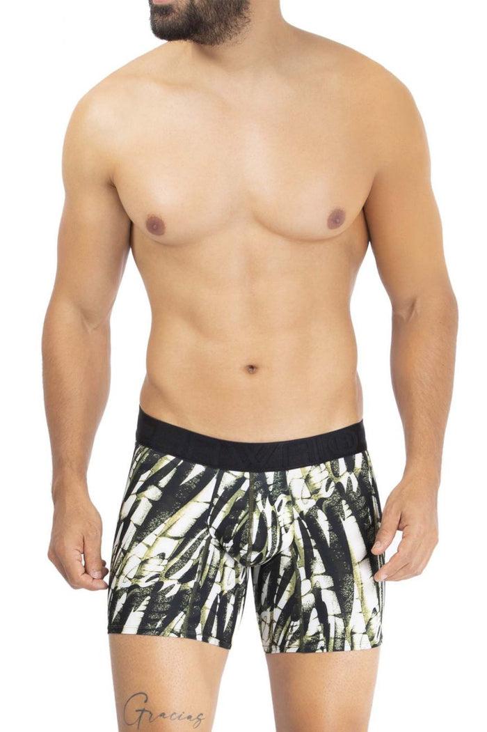 Clever Moda HAWAI 42172 Printed Microfiber Trunks Color Military Green