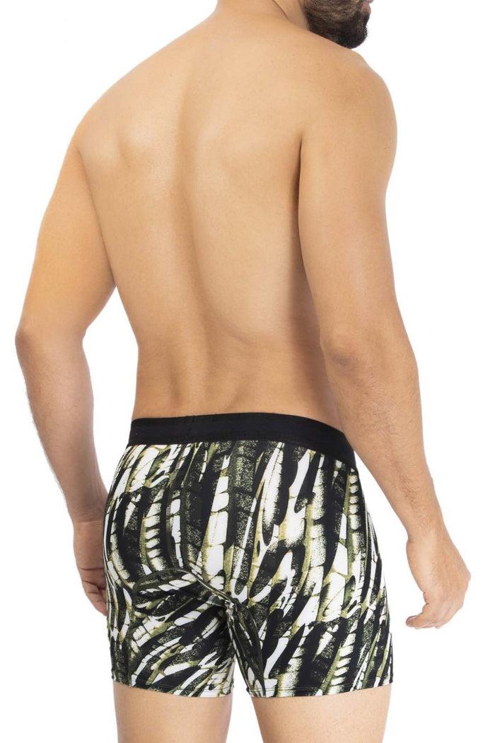 Clever Moda HAWAI 42172 Printed Microfiber Trunks Color Military Green