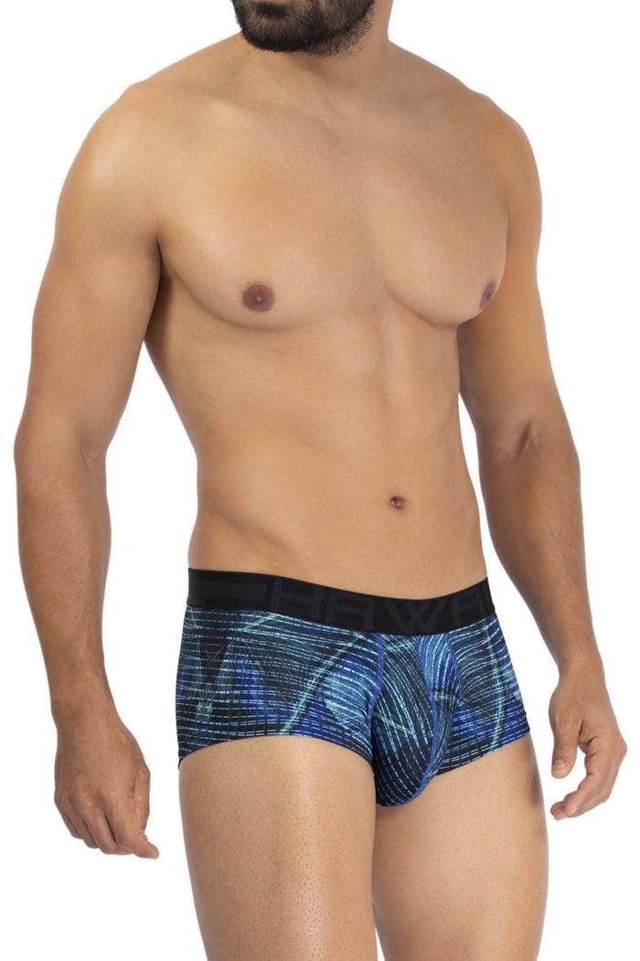 Clever Moda HAWAI 42183 Printed Microfiber Briefs Color Royal Blue