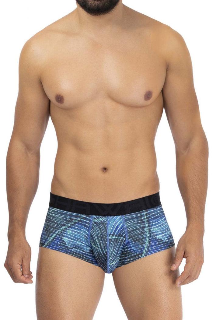 Clever Moda HAWAI 42183 Printed Microfiber Briefs Color Royal Blue