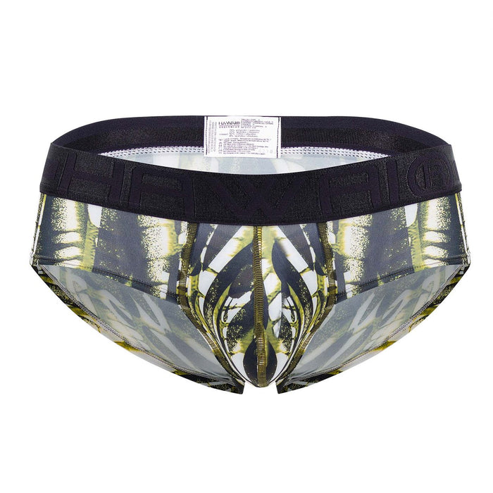 Clever Moda HAWAI 42192 Printed Microfiber Hip Briefs Color Military Green