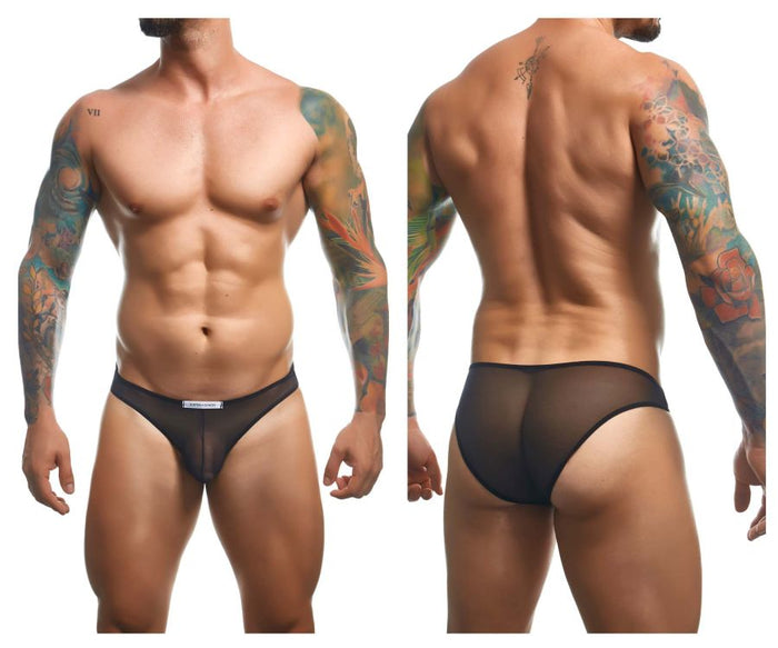 clever moda JUSTIN+SIMON XSJ01 Classic Bikini Color Black Mesh