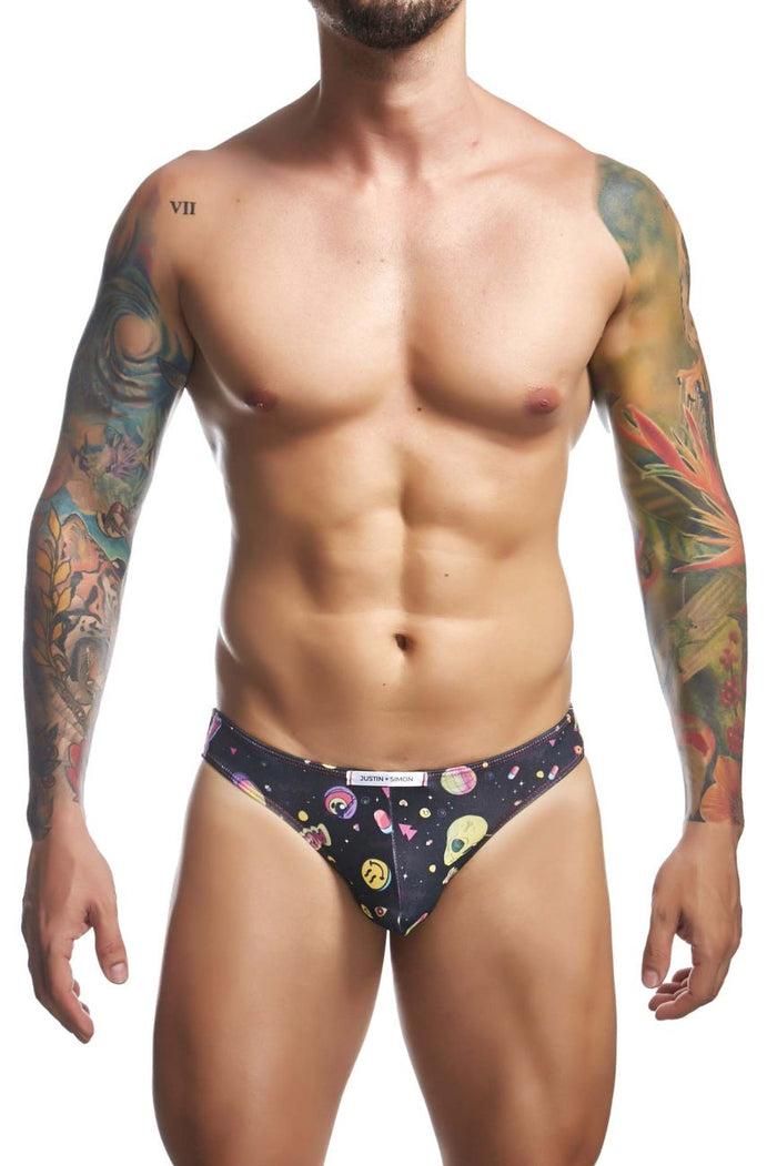 Clever Moda JUSTIN+SIMON XSJ01 Classic Bikini Color Psycodelic