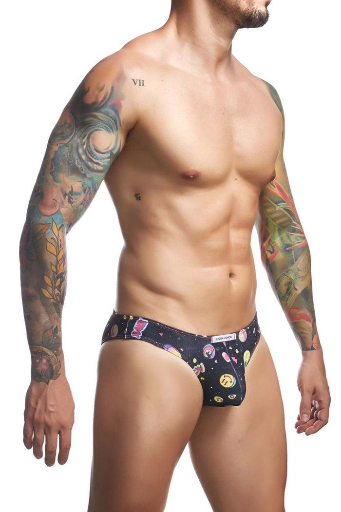 Clever Moda JUSTIN+SIMON XSJ01 Classic Bikini Color Psycodelic