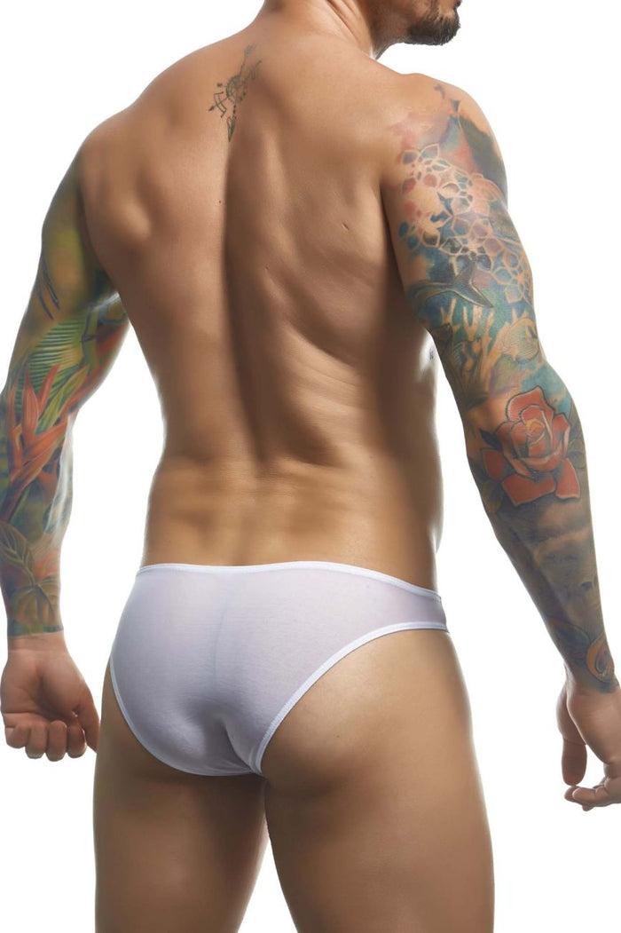 Clever Moda JUSTIN+SIMON XSJ01 Classic Bikini Color White Mesh