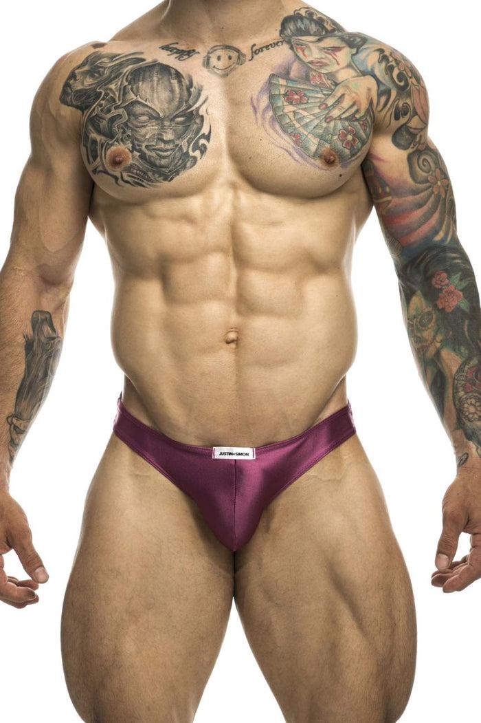 Clever Moda JUSTIN+SIMON XSJ01 Classic Bikini Color Wine