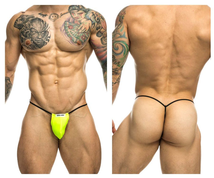 clever moda JUSTIN+SIMON XSJ02 Classic G-String Bulge Color Neon Green