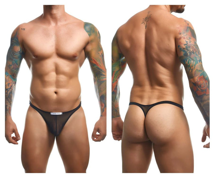 clever moda JUSTIN+SIMON XSJ03 Classic Thongs Color Black Mesh