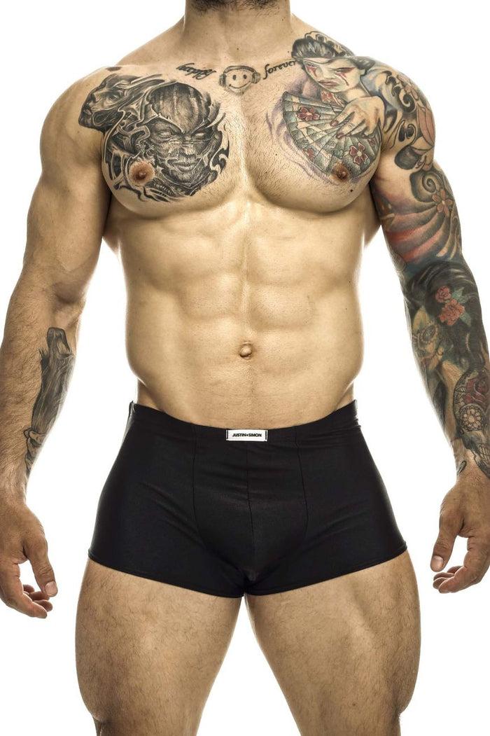 Clever Moda JUSTIN+SIMON XSJ08 Classic Trunks Color Black