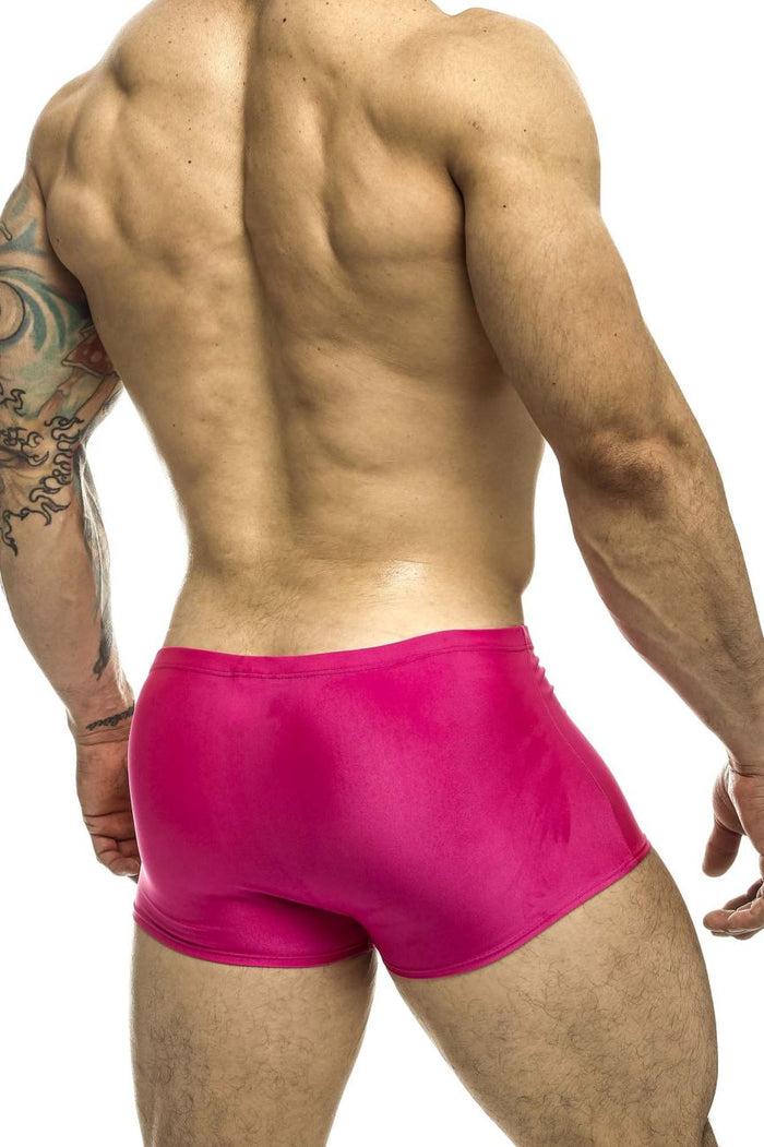 Clever Moda JUSTIN+SIMON XSJ08 Classic Trunks Color Hot Pink