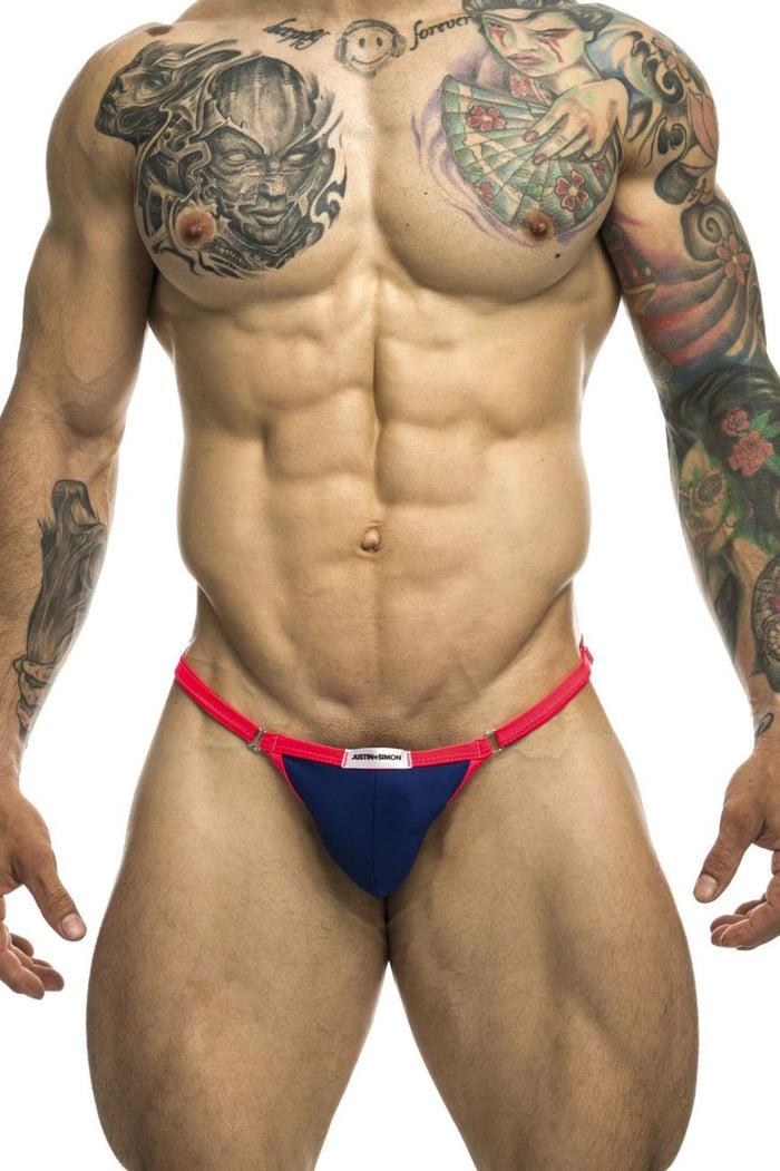 Clever Moda JUSTIN+SIMON XSJ12 Bikini One Color Royal Blue