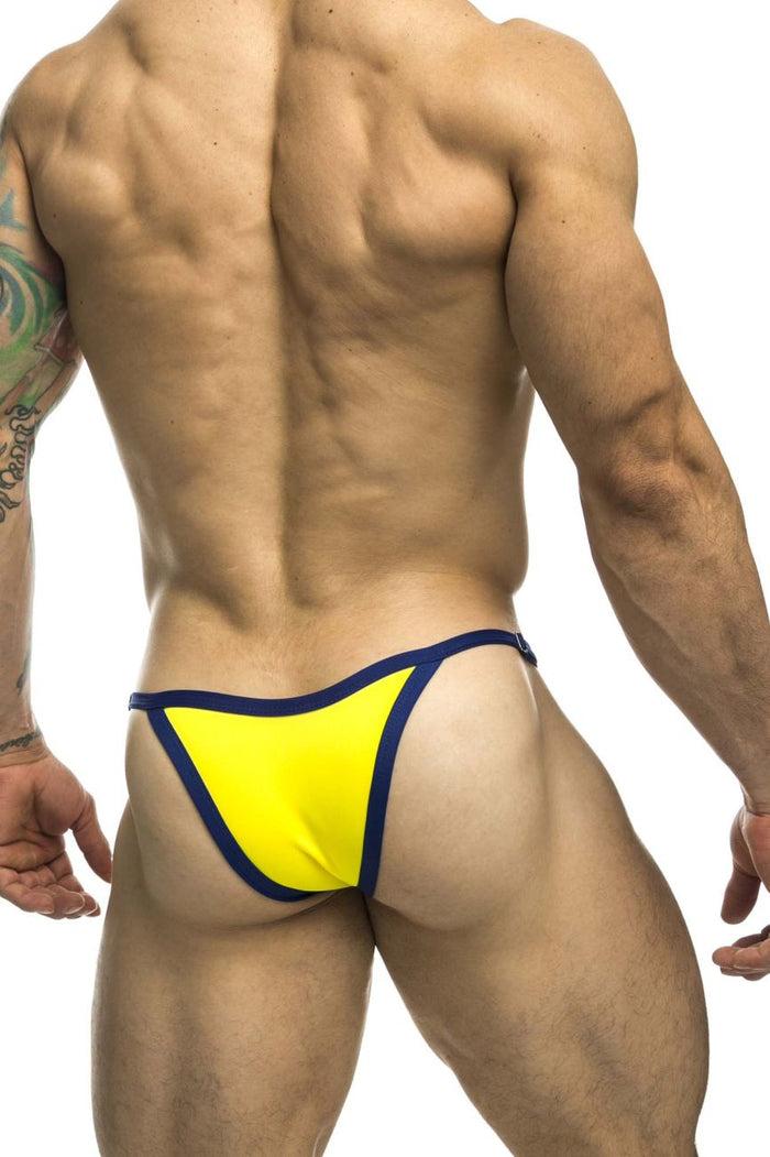 Clever Moda JUSTIN+SIMON XSJ12 Bikini One Color Yellow