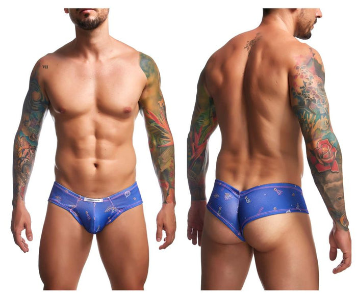 clever moda JUSTIN+SIMON XSJ22 Cheek Briefs Color Party