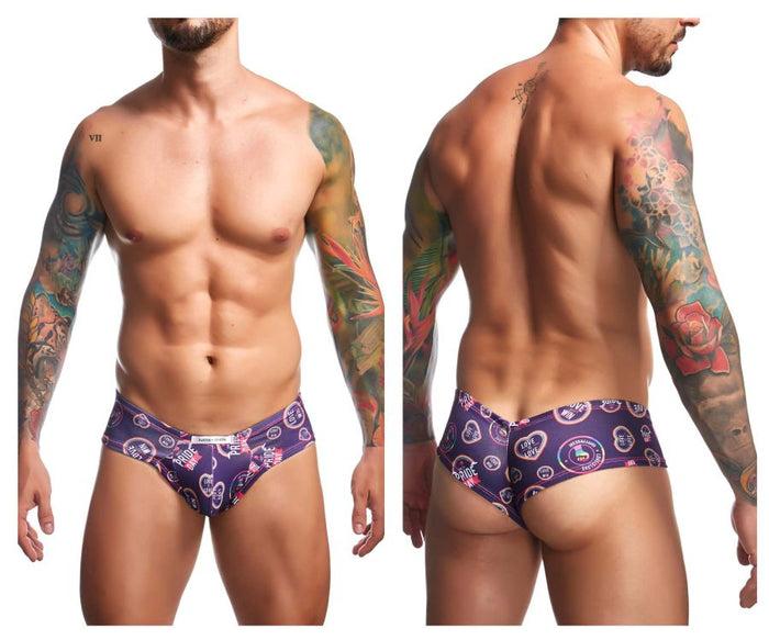 clever moda JUSTIN+SIMON XSJ22 Cheek Briefs Color Pride