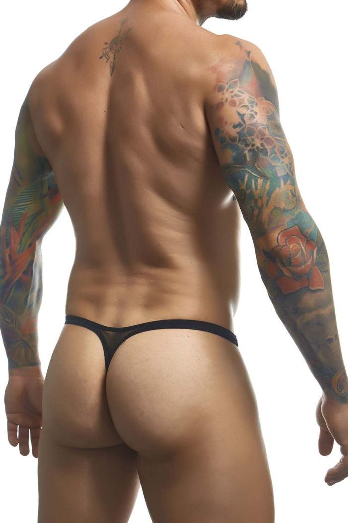 Clever Moda JUSTIN+SIMON XSJBU02 Bulge Thongs Color Black Mesh