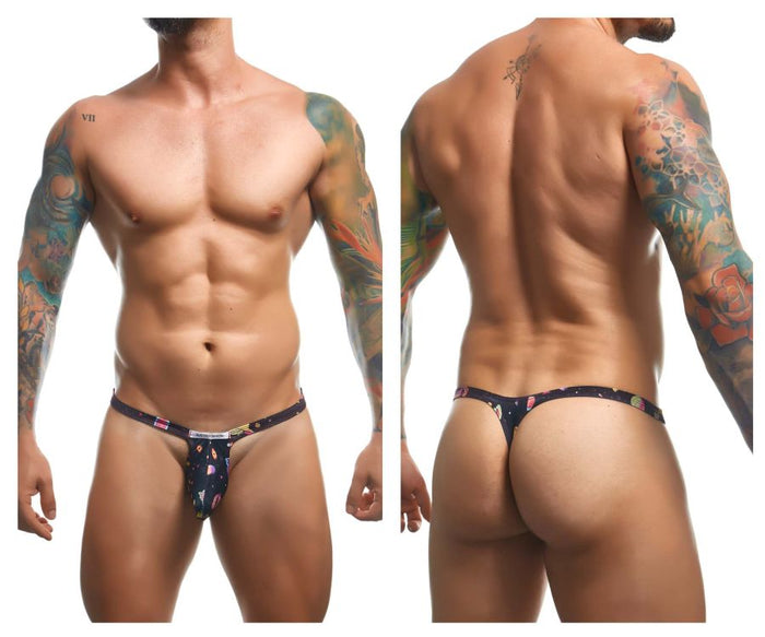 Clever Moda JUSTIN+SIMON XSJBU02 Bulge Thongs Color Psycodelic