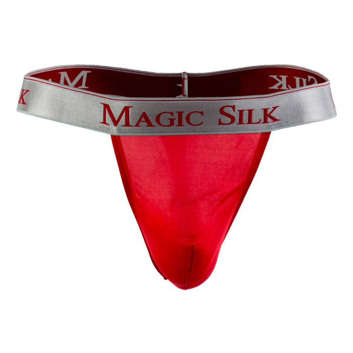 Clever Moda Magic Silk 4586 Silk Knit Micro Thong Color Red