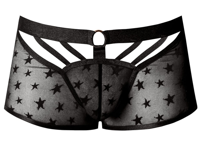 Clever Moda Male Power 122-291 Love Star Short With Ring Color Black
