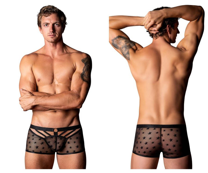 clever moda Male Power 122-291 Love Star Short with Ring Color Black