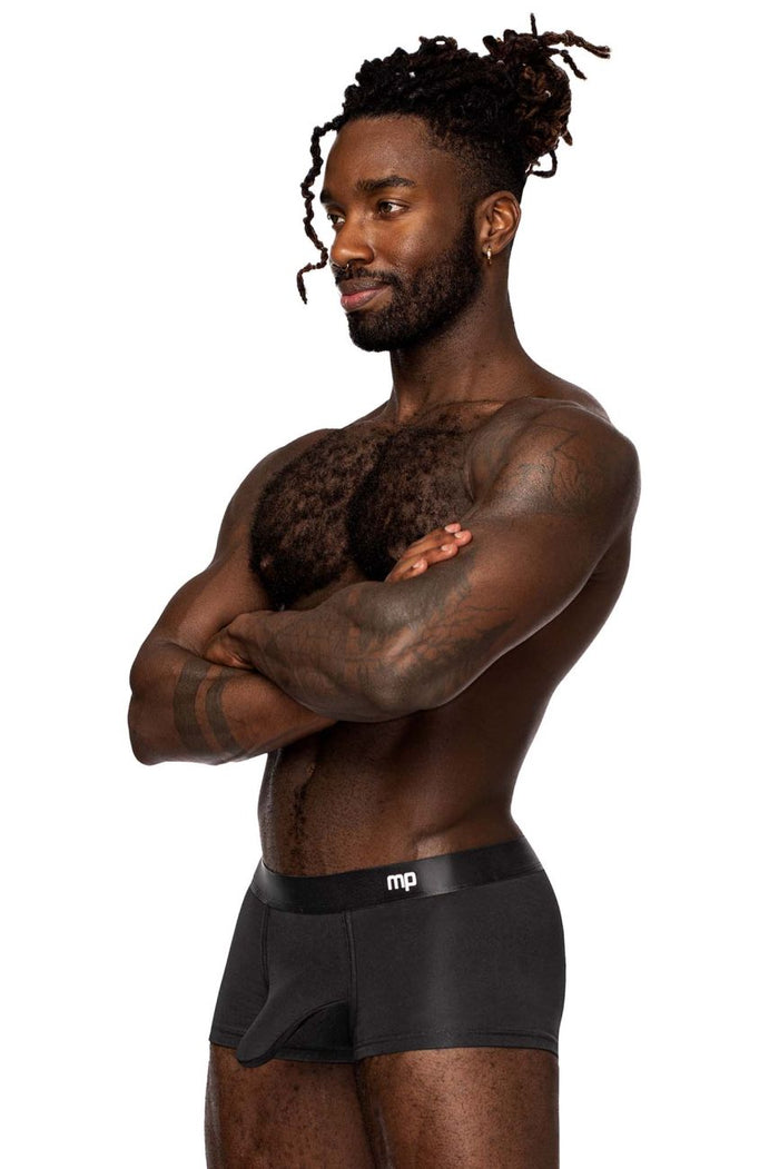 Clever Moda Male Power 129-281 Easy Breezy Mini Short With Sleeve Color Black