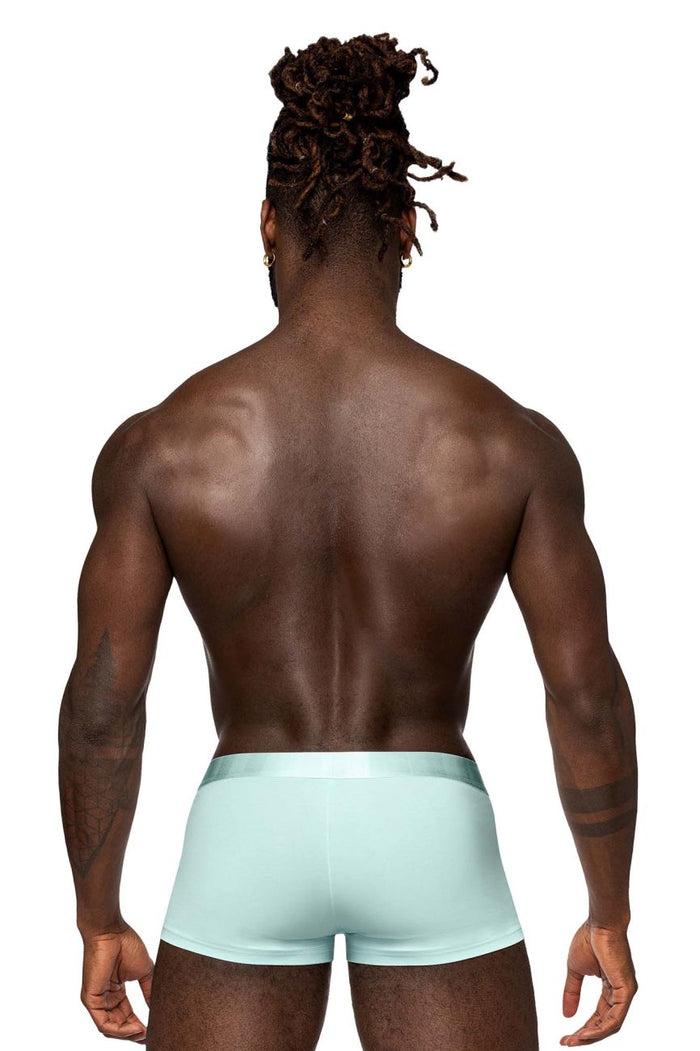 Clever Moda Male Power 129-281 Easy Breezy Mini Short With Sleeve Color Aqua