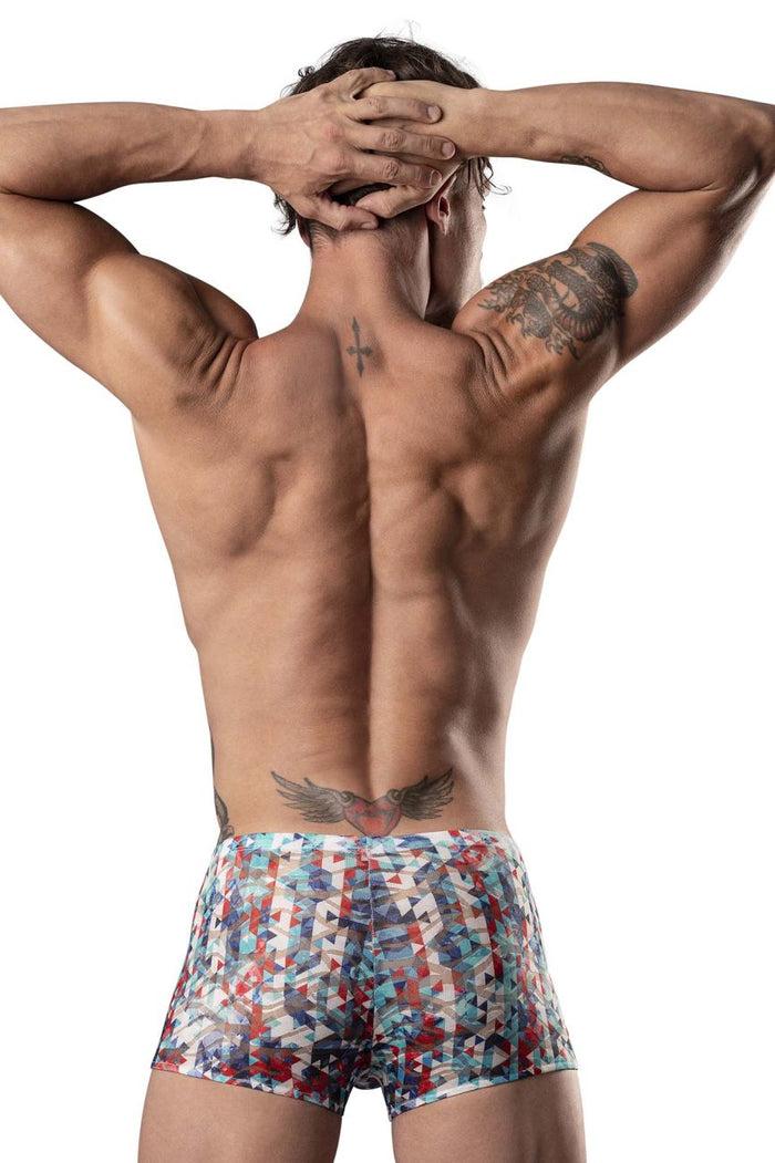 Clever Moda Male Power 131-293 Your Lace Or Mine Pouch Short Color Red-White-Blue