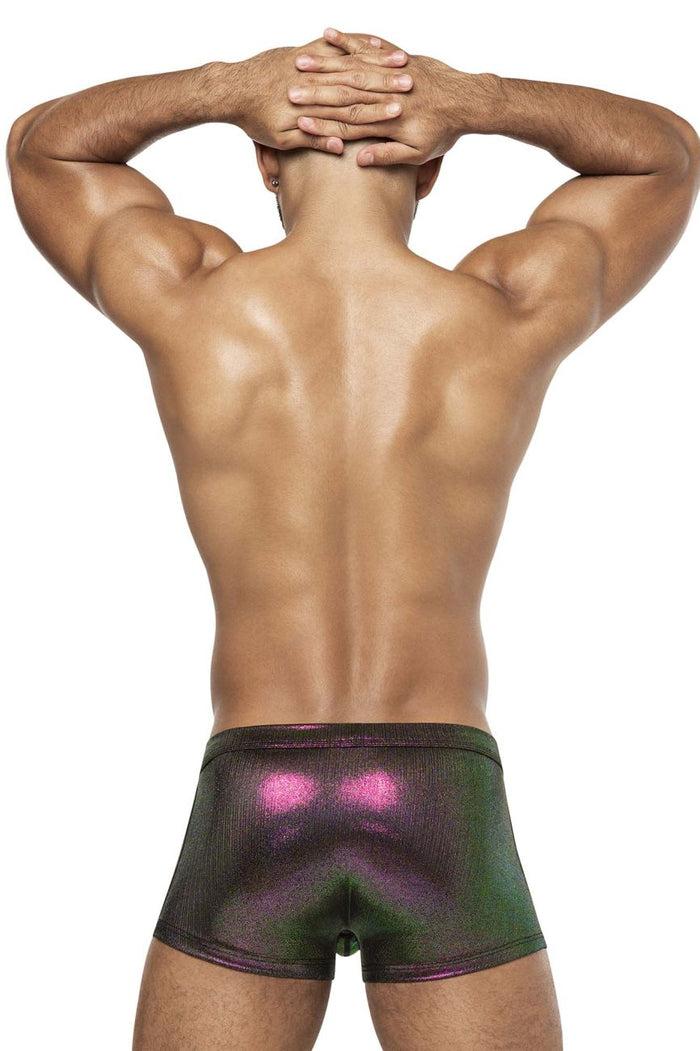Clever Moda Male Power 143-277 Hocus Pocus Uplift Mini Short Color Purple