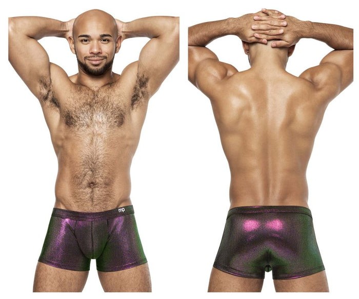 clever moda Male Power 143-277 Hocus Pocus Uplift Mini Short Color Purple