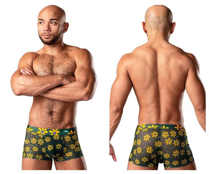 clever moda Male Power 145-285 Petal Power Pouch Short Color Daisy Print