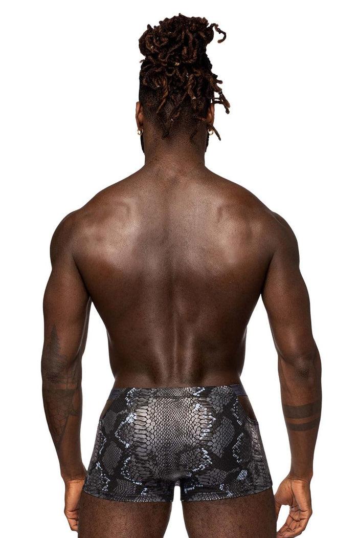Clever Moda Male Power 153-282 S-naked Pouch Short Color Black-Blue