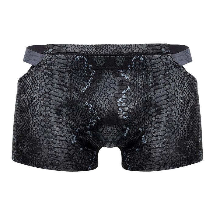 Clever Moda Male Power 153-282 S-naked Pouch Short Color Black-Blue