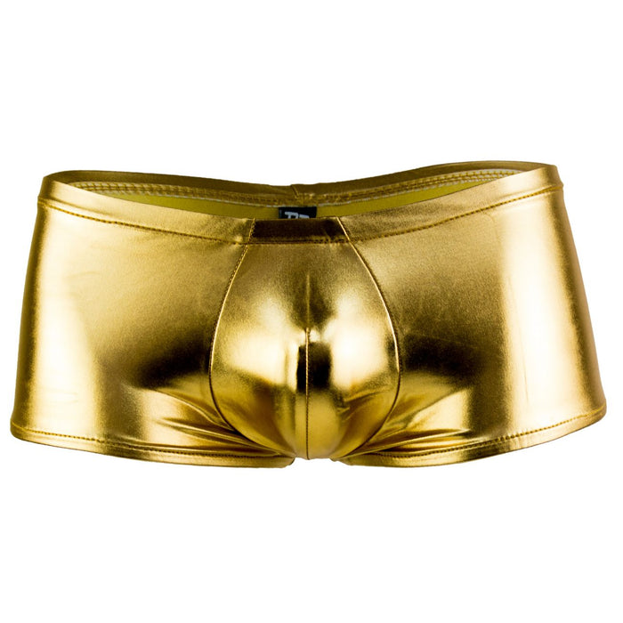 Clever Moda Male Power 153070 Heavy Metal Mini Short Boxer Briefs Color Gold