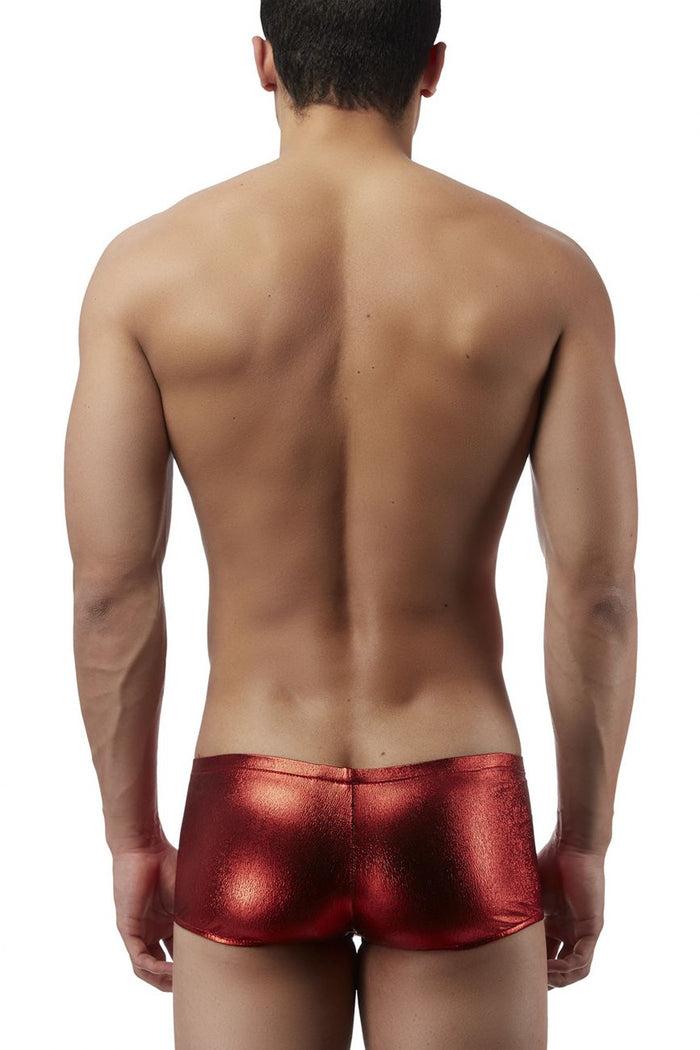 Clever Moda Male Power 153070 Heavy Metal Mini Short Boxer Briefs Color Red