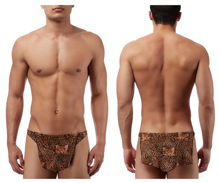 clever moda Male Power 329030 Animal Tarzan Thong Color Brown