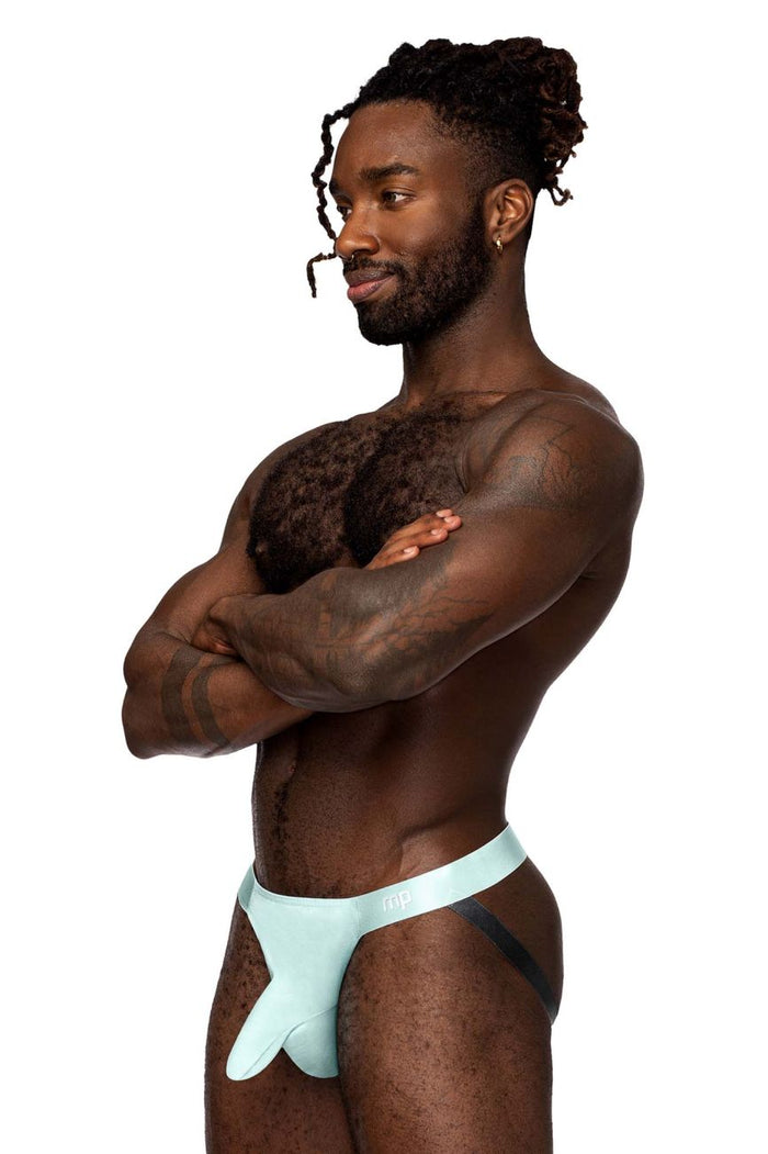 Clever Moda Male Power 399-281 Easy Breezy Jock Sleeve Color Aqua