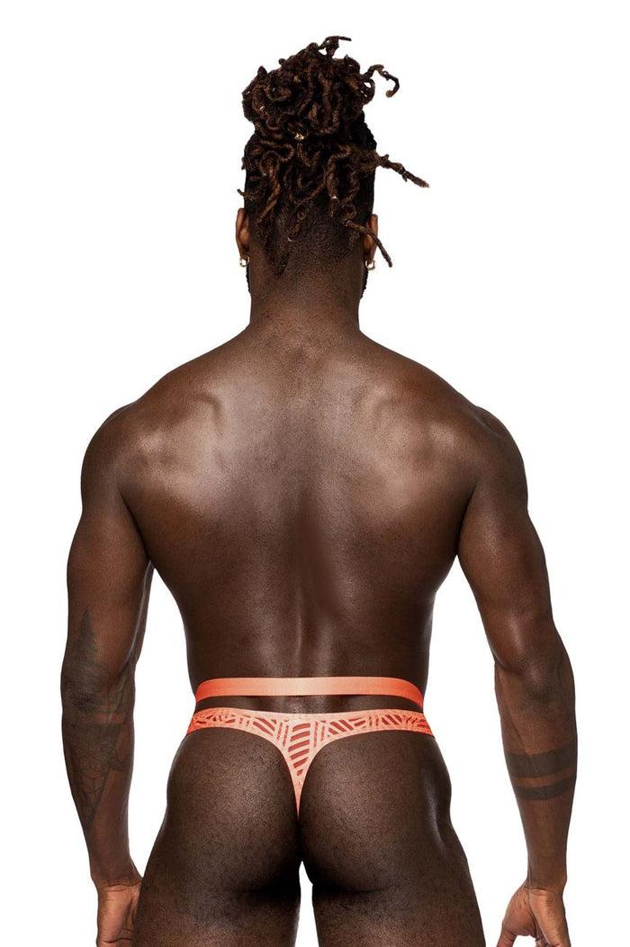 Clever Moda Male Power 415-284 Rude Awakening Strap Thong Color Neon Orange
