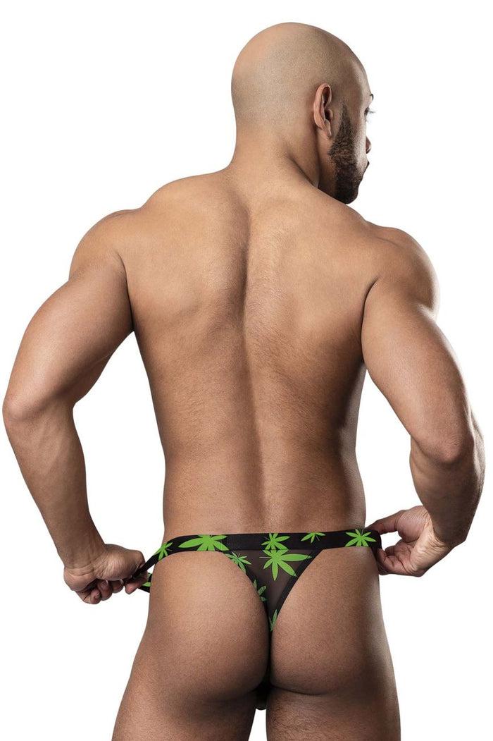 Clever Moda Male Power 433-294 Hazy Dayz Micro Thong Color Pot Leaf