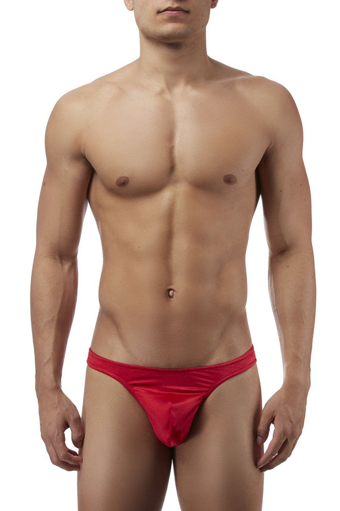 Clever Moda Male Power 442076 Satin Lycra Bong Thong Color Red