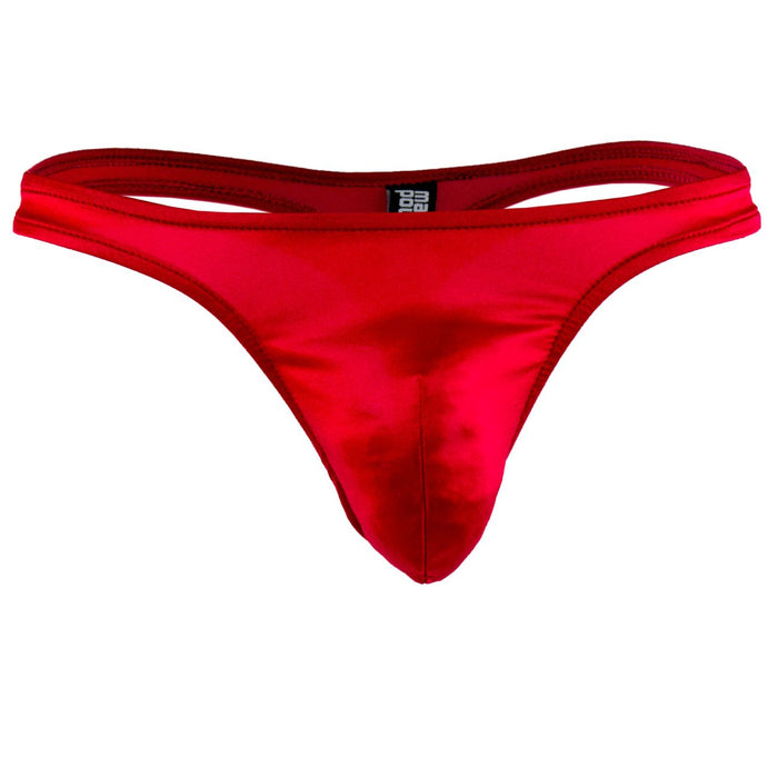 Clever Moda Male Power 442076 Satin Lycra Bong Thong Color Red