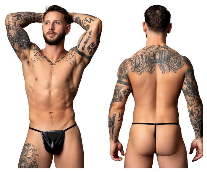 clever moda Male Power 450-301 Liquid Onyx 2.0 G-String Color Black