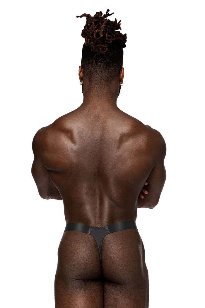 Clever Moda Male Power 462-281 Easy Breezy Thong Sleeve Color Black