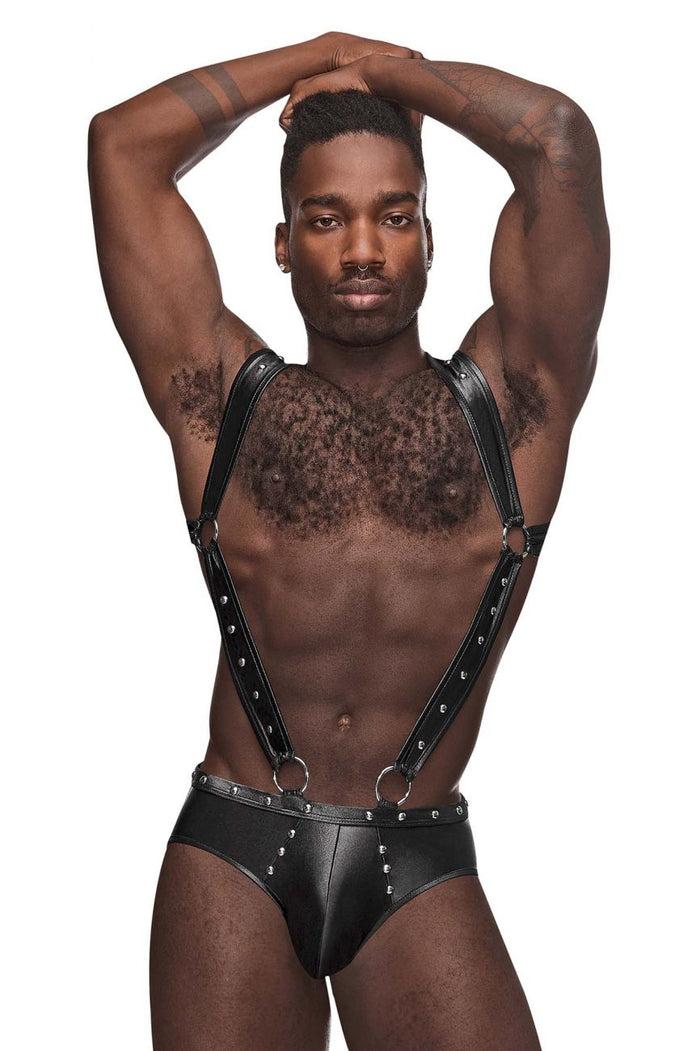 Clever Moda Male Power PAK-154 Fetish Uranus Jockstrap Color Black